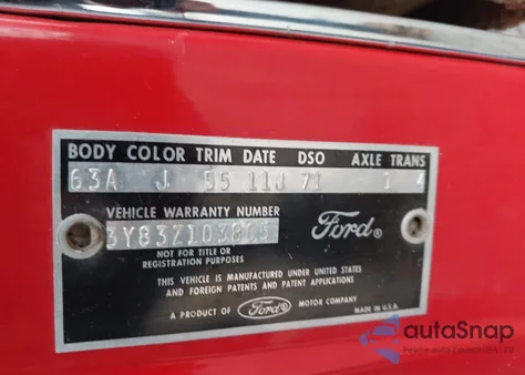 1963 Ford Thunderbird from USA, damaged, VIN 3Y83Z103865